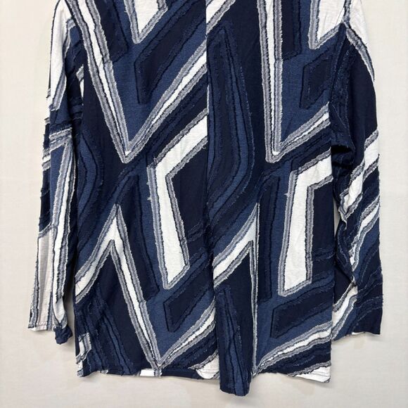 Lulu-B Women 3/4 Sleeve Blouse Top Shirt Size Medium Artsy C040 -17 - Picture 16 of 16